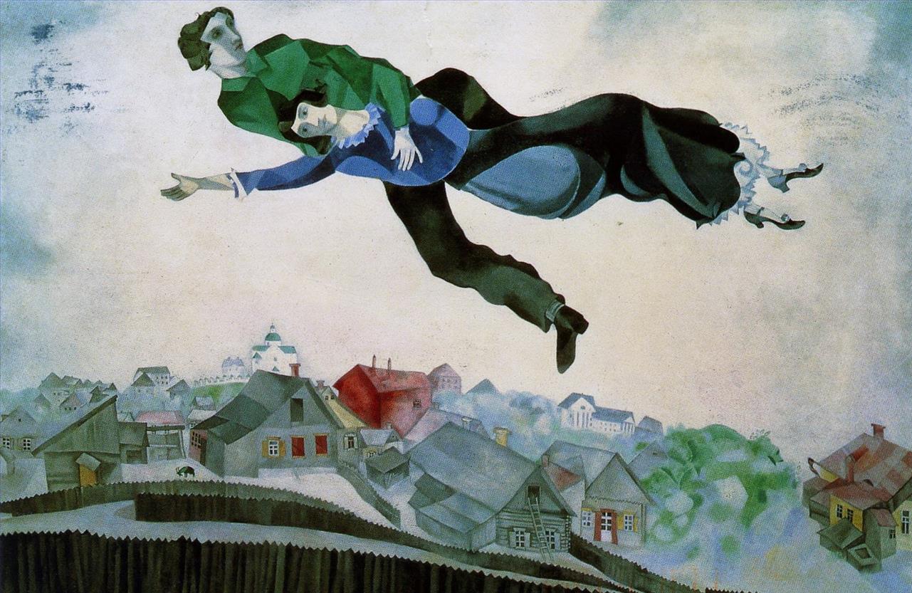 Au fil de la ville contemporain Marc Chagall Peintures à l'huile
